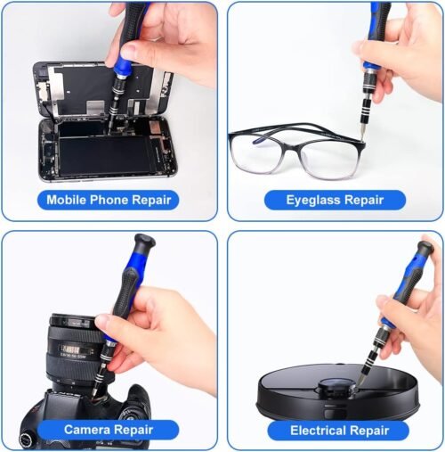 142 IN 1 Professional Computer Repair Tool Kit, Precision Screwdriver Set with 120 Bits Magnetic Repair Tool Kit for iPhone, MacBook, Computer, Laptop, PC, Tablet, PS4, Game Console, and Others - 이미지 6