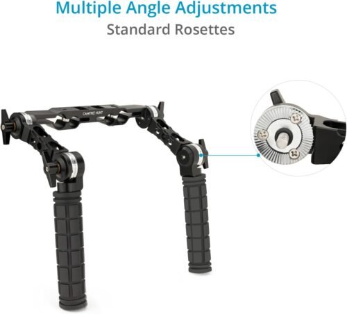 Hunt Universal 19mm/15mm Rosette Handle Set for DSLR & Video Camera Shoulder Mount Rigs. (CH-1915-RH) - 이미지 4