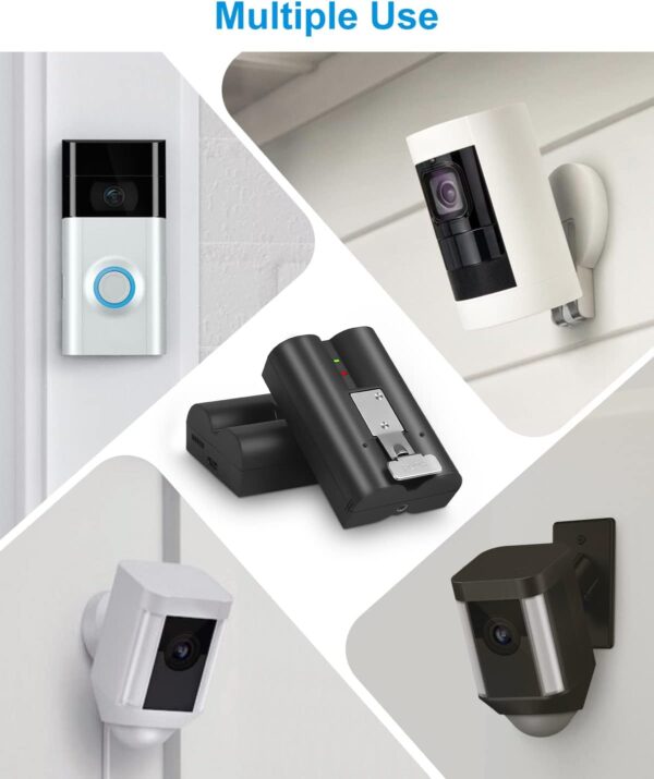 Empower Your Security: Dual-Pack Rechargeable Batteries for Ring Doorbell & Camera Series - Image 8