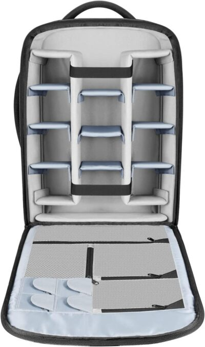 Neewer 2-in-1 Rolling Camera Backpack Trolley Case - Anti-Shock Detachable Padded Compartment - 이미지 5