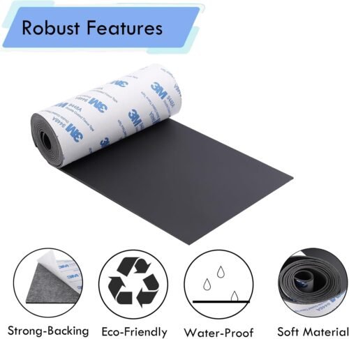 Non Slip Furniture Pads, Silicone Self Adhesive Cuttable Anti-Slip Furniture Pads for Hardwood Floors, 4x40 inch Anti-Scratch Rubber Pads Roll - 이미지 6