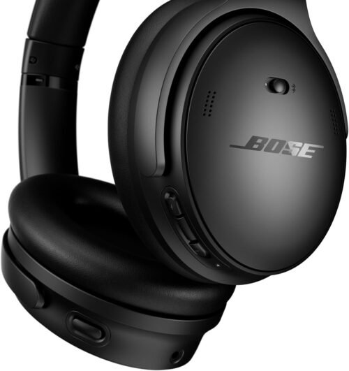 Bose QuietComfort Bluetooth Headphones, Wireless Headphones with Active Over Ear Noise Cancelling and Mic, Deep Bass, Up to 24 Hours of Playtime, Black - 이미지 5