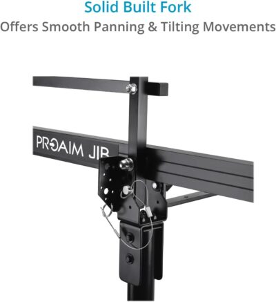 PROAIM 12ft Camera Crane Jib with Stand for Gimbals, Pan-Tilt & Fluid Head. for DSLR Video Cameras up to 8kg / 17.6lb (P-12-JS) - 이미지 6