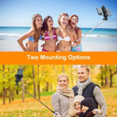 Phone Tripod Mount Adapter/Universal Tripod Cell Phone Holder, Fits Any Smartphone, 1/4" Standard Screw, Rotating Vertical and Horizontal, Compatible with iPhone, Samsung, Selfie Stick, Monopod - 이미지 6