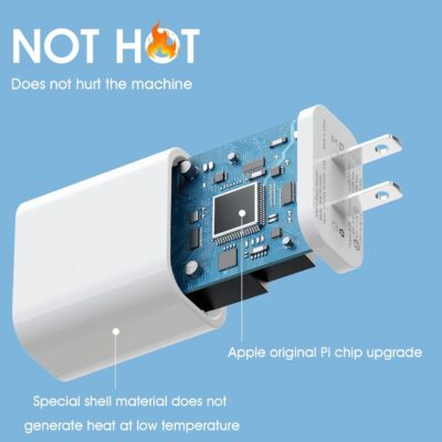 4Pack USB C Charger Block, iGENJUN 20W for Phone Fast Charger Wall Charger with PD 3.0, Compact Type C Power Adapter for Phone 16/15/14/13, Galaxy, Pixel, AirPods Pro (Arctic White) - 이미지 2