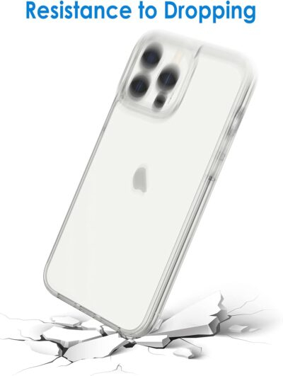 JETech Case for iPhone 13 Pro Max 6.7-Inch, Non-Yellowing Shockproof Phone Bumper Cover, Anti-Scratch Clear Back (Clear) - 이미지 6