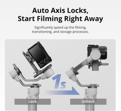DJI RS 4 Mini, Gimbal Stabilizer for Camera Canon/Sony/Panasonic/Nikon/Fujifilm, Auto Axis Locks, 2kg/4.4lbs Payload, Intelligent Tracking, Camera Gimbal, Native Vertical Shooting - 이미지 2