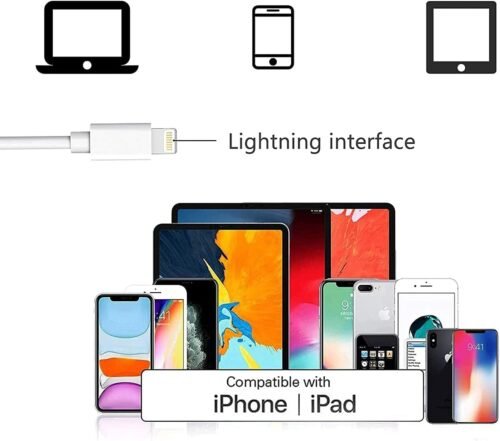 2 Pack Lightning to 3.5 mm Headphone Jack Adapter for iPhone,[Apple MFi Certified] Headphone Jack Adapter Cord Dongle Aux Cable Converter with iPhone 14/13/12/11/X/XR/XS/8/7 - 이미지 5