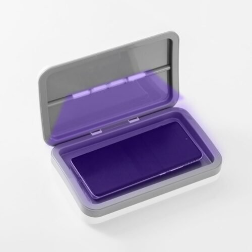 UV Sanitizing Box for Phones and Accessories – Portable UV Cleaner with Rechargeable Battery, Helps Reduce Bacteria and Viruses, Compact Design