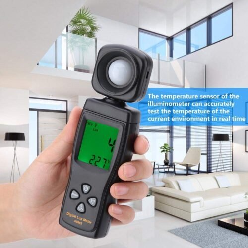 Digital Lux Meter, Illuminometer, Photometer, 0～200,000 Lux Measure Range, Lux/FC Unit Selection for Homes, Agriculture, Warehouses, Farms, Stage, Stadiums - 이미지 4
