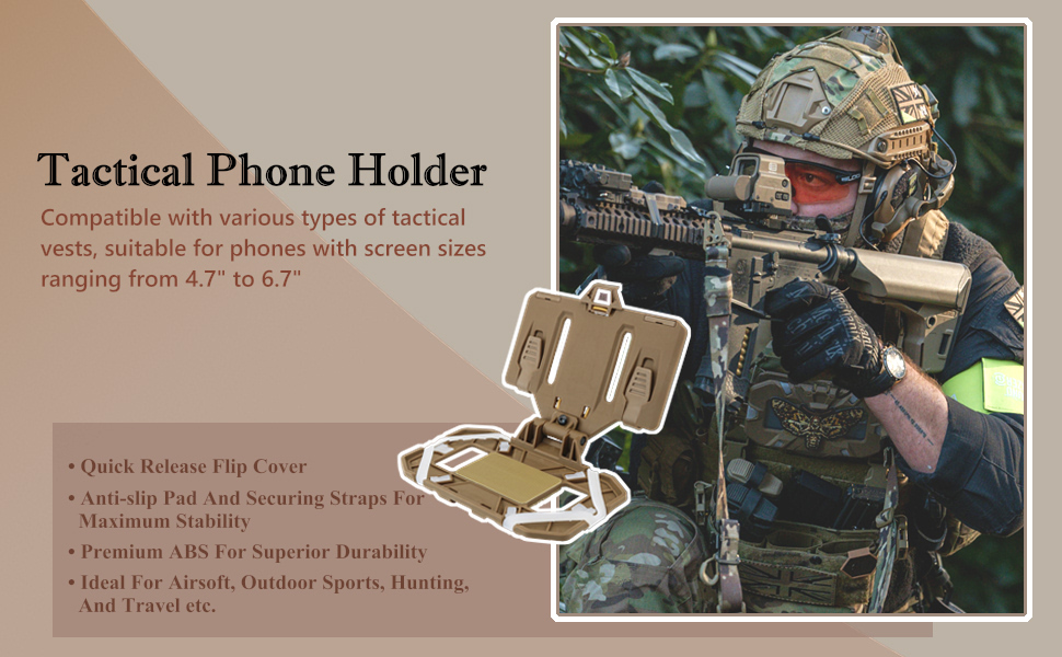 Tactical Vest Phone Holder: Quick-Release Mount for 4.7"-6.7" Screens (Black Edition) 8 61e96aed f0cf 4757 a093 70c4954883d4. CR0,0,970,600 PT0 SX970 V1