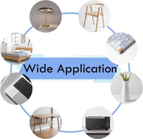 Non Slip Furniture Pads, Silicone Self Adhesive Cuttable Anti-Slip Furniture Pads for Hardwood Floors, 4x40 inch Anti-Scratch Rubber Pads Roll - 이미지 5
