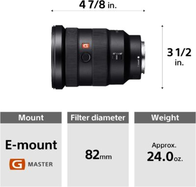 Sony - FE 16-35mm F2.8 GM Wide-Angle Zoom Lens (SEL1635GM), Black - 이미지 3