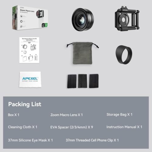 Zoom Macro Lens Kit - 10-20X Universal Phone Lens, HD Macro Photography for iPhone, Android & More - 이미지 8