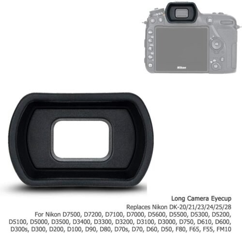 Soft Silicon Camera Viewfinder Eyecup Eyepiece Eyeshade for Nikon D780 D750 D610 D600 D7500 D7200 D7100 D7000 D5600 D5500 D5300 D5200 D5100 D5000 D3500 D3400 D3300 Replaces DK-21 DK-28 DK-25 24 23 20 - 이미지 8