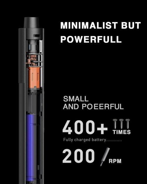 Xiaomi Electric Precision Screwdriver, All-Metal Gearbox, Powerful Magnetic Motor, Rechargeable Lithium Battery, S2 Steel Screwdriving Bits, Type-C Charging, Aluminium Alloy Case, Grey - 이미지 4