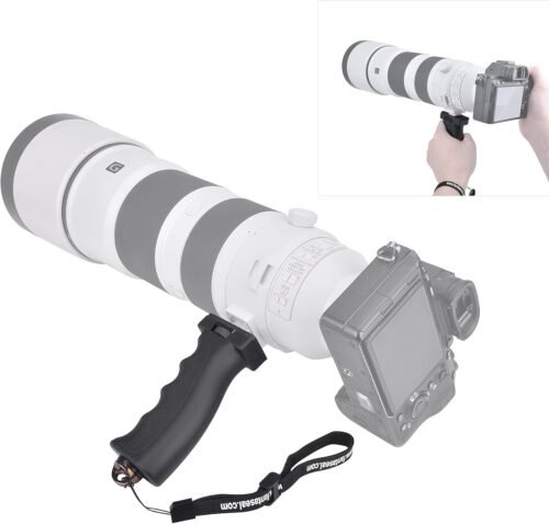 Universal Ergonomic DSLR Mirrorless Camera Camcorder Monocular Hand Grip Stabilizer, Portable Handheld Selfie Stick, Long Focus Lens Video Light Holder Mount for YouTube Tiktok Vlogging Starter Kit - 이미지 4