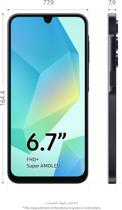 Samsung Galaxy A16 4G LTE (128GB + 4GB) International Model SM-A165F/DS Factory Unlocked, 6.7", Dual SIM, 50MP Triple Camera (Case Bundle), Black - 이미지 3