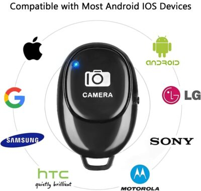 Phone Camera Remote Control(2 Pack) for Photos & Videos, Wireless Camera Remote Shutter Clicker Compatible with iPhone/Android Phone/iPad/Tablets with Adjustable Wrist Strap - 이미지 3