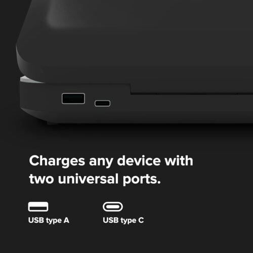 PhoneSoap 3 UV Cell Phone Sanitizer & Dual Universal Cell Phone Charger Box | Patented & Clinically Proven 360-Degree UV-C Light Sanitizer | Disinfects and Charges All Phones (Black) - 이미지 4