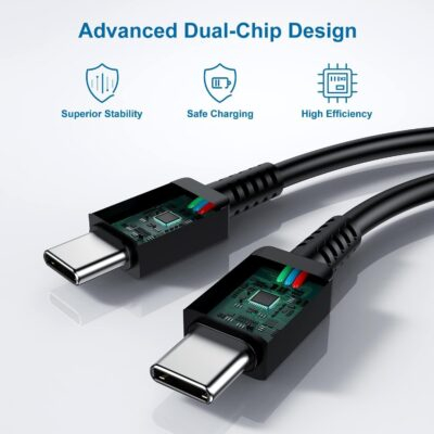 Type C Charger, 2 Pack 25W PD USB Wall Charger Super Fast Charging Block & 6ft Android Phone Cable for Samsung Galaxy S23 S22 S21 S20 Plus Ultra, Note 20 10 9 8/ S10 S9 S8 Pixel 6 5 4 Pro XL - 이미지 6