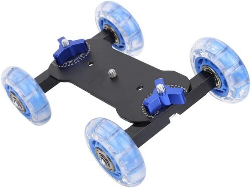 Camera Dolly Skater, Portable Camera Table Dolly Slider with 10kg Load Capacity Mini Desktop Roller Track Slider for DSLRs Video Camcorders - 이미지 9