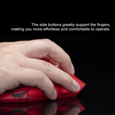 Gaming Mouse Three Dimensional Grips Auxiliary Patch for Esports Gamer Supporting Palm Labor-Saving Non Slip Skin Feel Traceless Black - 이미지 3