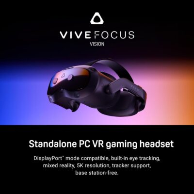 HTC Vive Focus Vision VR Headset with DisplayPort PC Streaming Kit & Starter Game Pack - 이미지 2