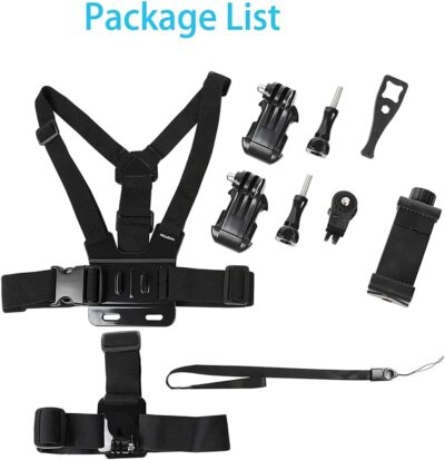 PellKing Mobile Phone Chest Strap Harness Mount Head Strap Holder Kit for POV/VLOG,Cell Phone Clip Compatible with iPhone,Samsung,GoPro Hero 9, 8,7, 6, 5, 4, 3,2, 1,AKASO,DJI Osmo,and Action Cameras… - 이미지 7