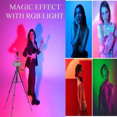 Vlogging kit for iPhone, YouTube Starter Kit, Vlogging Kit for Andriod Phone,Content Creator Essentials, w/RGB Light/Tripod/Mic/Jack Adapter/Remote - 이미지 3