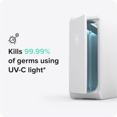 PhoneSoap XL (HomeSoap) UV Llight Sanitizer | 360° UV Sanitizing Box & Charger | Large Capacity | Sanitizes Tablets, Baby Bottles, Remotes, Toys & More (White) - 이미지 3
