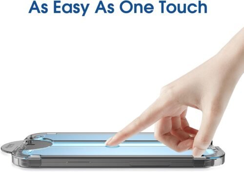 amFilm Auto-Alignment OneTouch for Samsung Galaxy S24+ Plus 6.7" Screen Protector + Camera Lens Protector, Tempered Glass, 30 seconds Installation, Bubble Free, Case Friendly, Anti-Scratch [2+2 Pack] - 이미지 8