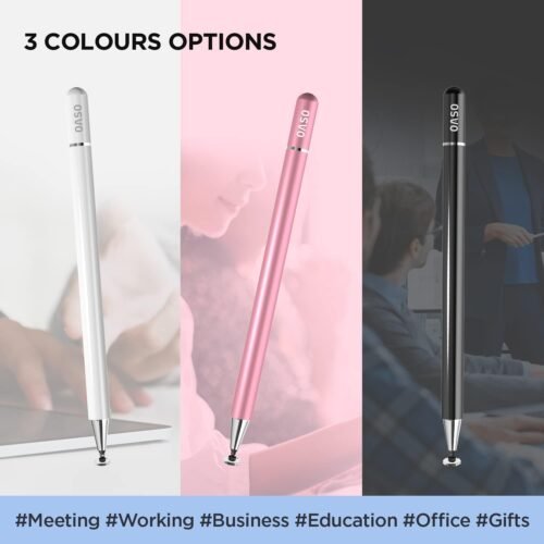 OASO Stylus Pen for Touch Screens, Disc Tip & Magnet Cap Styli Pencil Compatible with Apple iPad pro/iPad 6/7/8/9/iPhone/Samsung Galaxy Tab A7/S7/Fire HD 7/8/10 Plus Tablet/All Touch Devices - 이미지 6