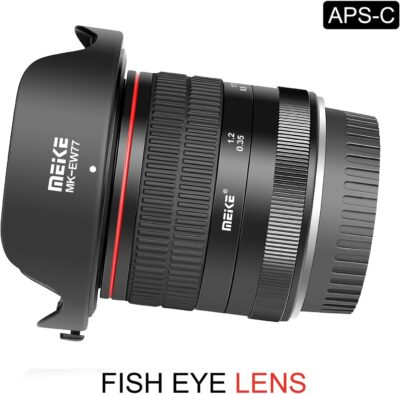 Meike 8mm f3.5 Ultra Wide Angle Fisheye Lens for Canon EOS EF Mount APS-C Cameras EOS 70D 77D 80D Rebel T7i T6i T6s T6 T5i T5 T4i T3i SL2,etc - 이미지 2
