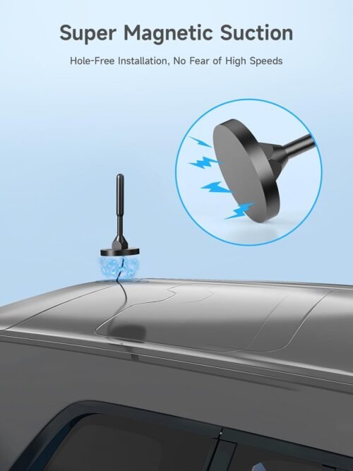 Cell Phone Signal Booster for Car, SUV and Truck | Boosts 5G 4G LTE Data & Volte on Band 12/13/17 | Omni-Directional Roof Antenna Easy Installation | FCC Approved - 이미지 6