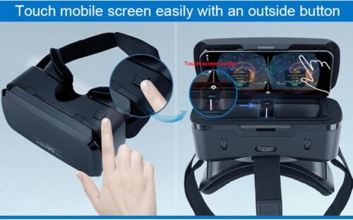 Cell Phone VR Headset Virtual Reality Headsets VR Headsets Virtual Reality Glasses VR Glasses VR Goggles for TV Movies Video Games Compatible with iOS, Android Support 4.7” to 7.3” Mobile Screen(B95) - 이미지 4