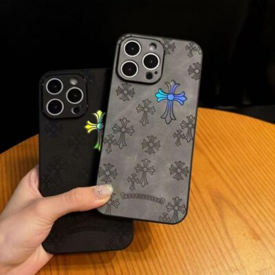 for iPhone 12 13 14 15 16 Pro Max Phone Case Jesus Cross Fashion Pattern Design Shockproof Case for Men and Women (Black, IP 13) - 이미지 5