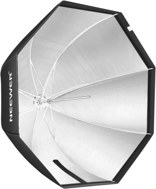 Neewer 47''/ 120cm Octagonal Softbox Umbrella with Carrying Bag for Portrait or Product Photography, Suitable for Canon Nikon Sony Speedlite, Studio Flash (Black) - 이미지 2