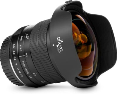Altura Photo 8mm f/3.0 Professional Wide Angle Lens Aspherical Fisheye for Canon EOS 90D 80D 77D Rebel T8i T7 T7i T6i T6s T6 T100 SL2 SL3 DSLR Cameras with EF Mount
