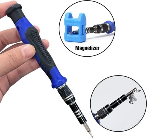 142 IN 1 Professional Computer Repair Tool Kit, Precision Screwdriver Set with 120 Bits Magnetic Repair Tool Kit for iPhone, MacBook, Computer, Laptop, PC, Tablet, PS4, Game Console, and Others - 이미지 7