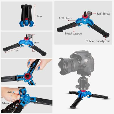 Koolehaoda Professional 65-inch Camera Aluminium Monopod with Folding Three Feet Support Stand K-288+A1 - 이미지 8