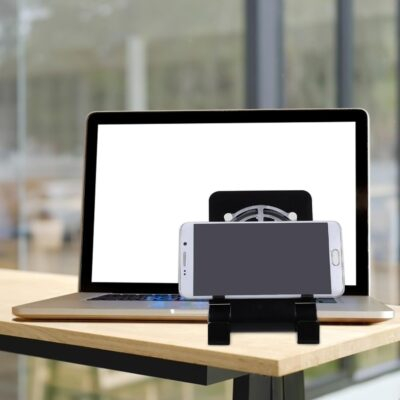 Laptop Stand with Cooling Fan Cell Phone Stand with Cooler Stable Cooling Holder with Quiet Fan Computer Blower Cellphone Cooler Holder Game Machine Radiator USB Foldable - 이미지 6