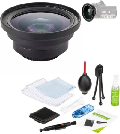 37mm Wide Angle Fisheye Lens with Macro for Sony TRV340, TRV345, TRV350, TRV351, TRV355, TRV356 and DCR-TRV361 Digital Camcorder Included Cleaning kit