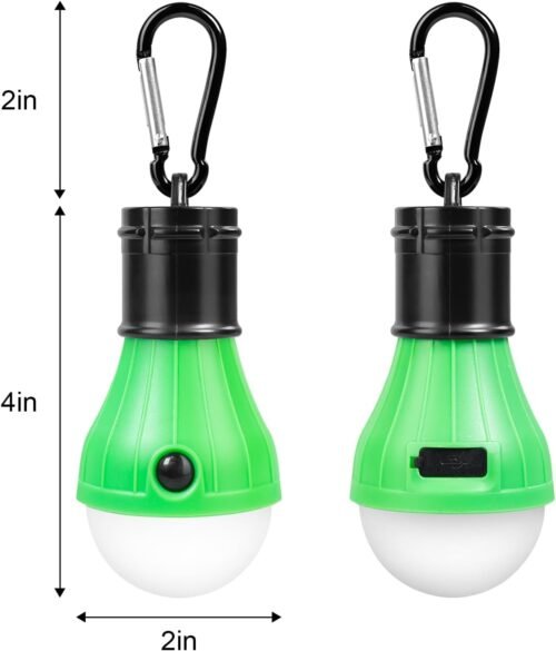 Led Camping Lantern USB Rechargeable,Outdoor Tent Lights for Camping Hanging,Kids with Clip Hook Camping Flashlight (4 Packs Black) - 이미지 3