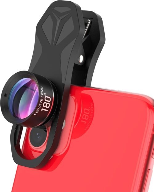 180° fisheye Lens for iPhone Samsung Google Android Smartphone,with Clip,Cell Phone Lens,anamorphic Lens,Funny Pictures - 이미지 2