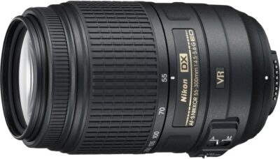 Nikon AF-S DX NIKKOR 55-300mm f/4.5-5.6G ED Vibration Reduction Zoom Lens with Auto Focus for Nikon DSLR Cameras