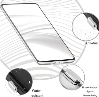 USB C Anti Dust Plugs Type C Charging Port Cover Protector Caps 4 PCS with 2 Spiral Cord Savers Compatible with iPhone 16/15 Plus Pro Max Samsung Galaxy S25/S24/S23/S22 Ultra Pixel 9 (Silver) - 이미지 3