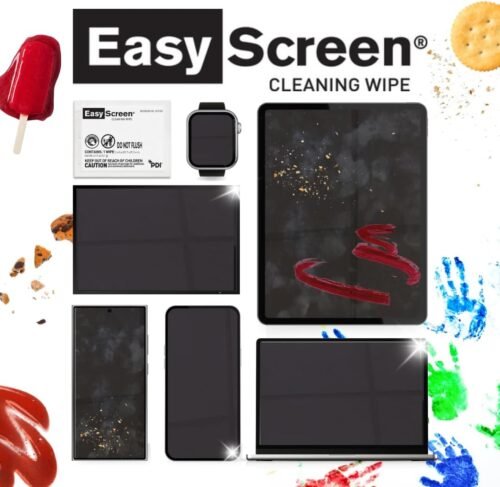 Easy Screen, Screen Cleaning Wipes, Electronics, Touchscreens, and Glasses Cleaner, 50 Individual Packets Per Box, 5” x 8” - 이미지 3