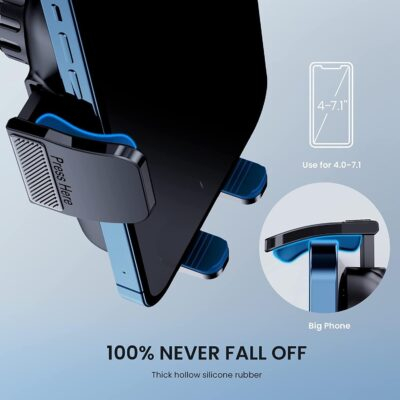 TICILFO Phone Mount for Car Phone Holder [Military-Grade Suction & Stable Clip] Car Phone Holder Mount Windshield Dashboard Air Vent Universal Automobile Mount Fit for All iPhone Android Smartphones - 이미지 5