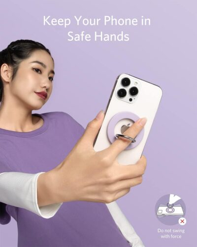 Anker Magnetic Phone Grip (MagGo), 610 Ring Holder, Adjustable Kickstand, Only for iPhone 16/16 Plus/16 Pro/16 Pro Max/15/14/13/12 Series - 이미지 3